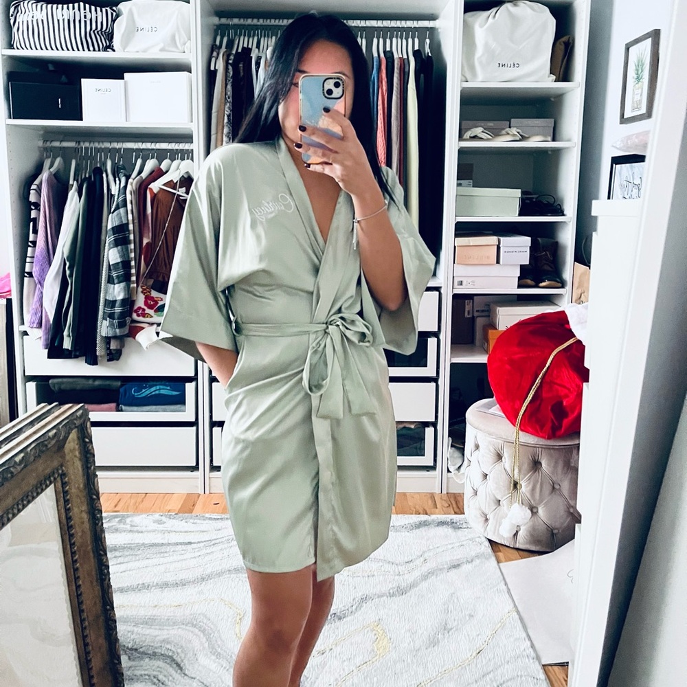 SIORO Green Pocket Robe